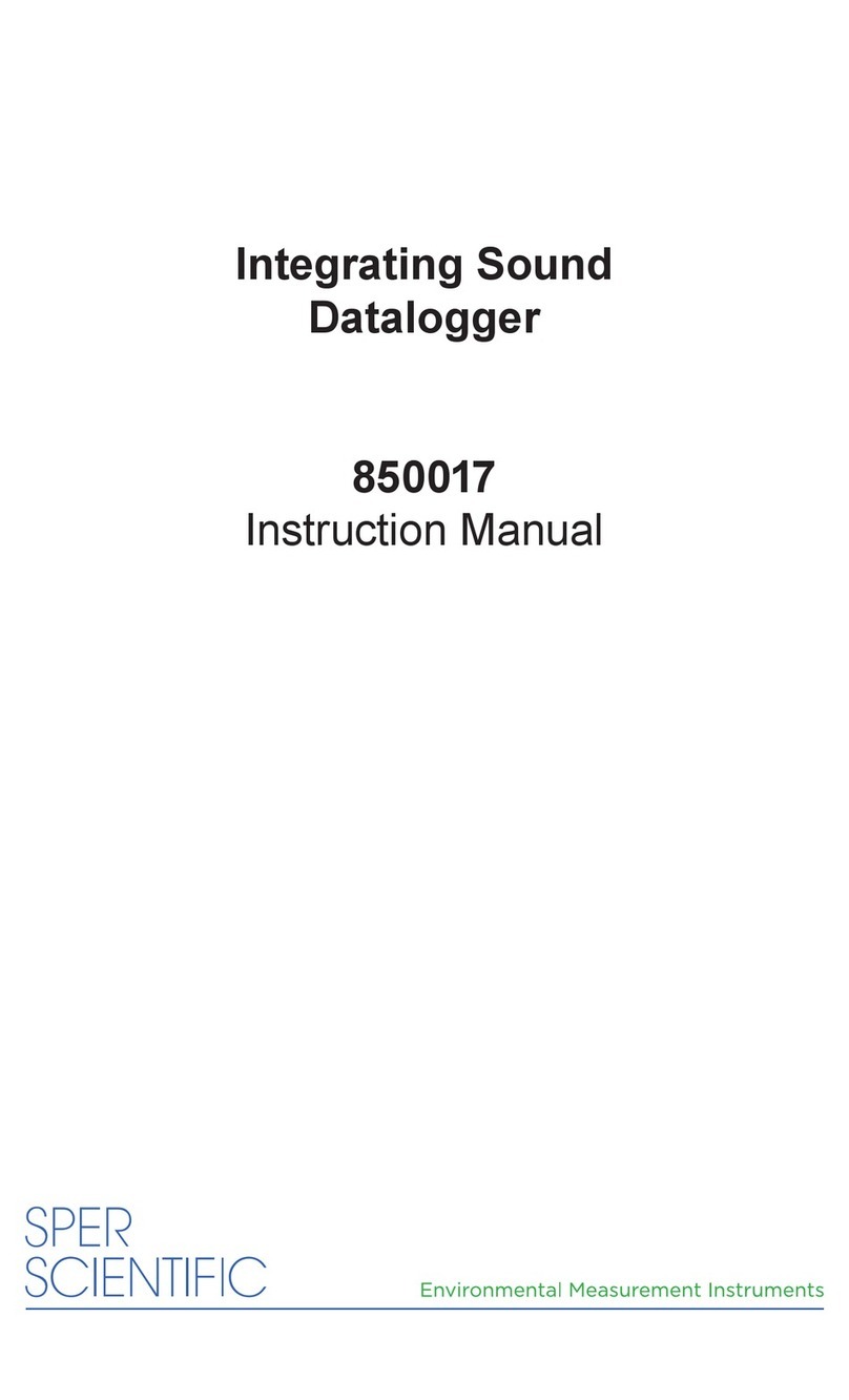 Sper scientific 850017 instruction manual