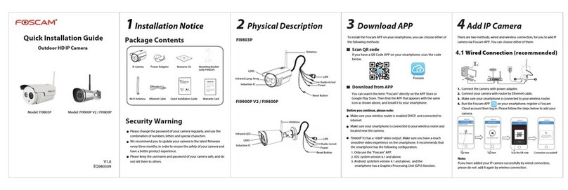 Foscam FI9803P Quick installation guide