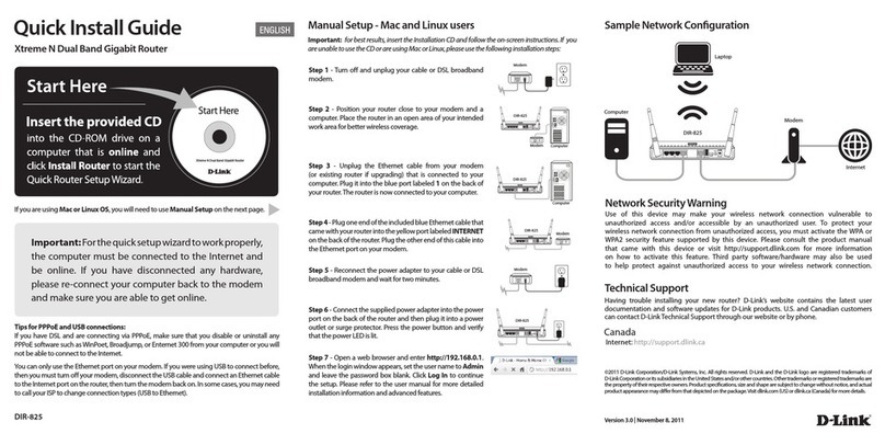 D-Link SharePort DIR-825 User manual D-Link SharePort DIR-825 User manual