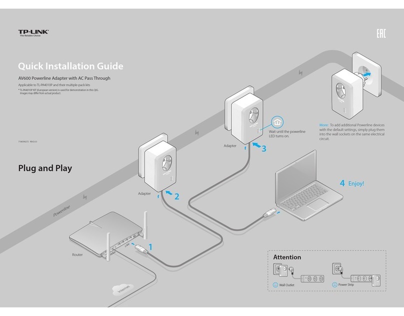 TP-Link TL-PA4010P KIT EU Quick installation guide