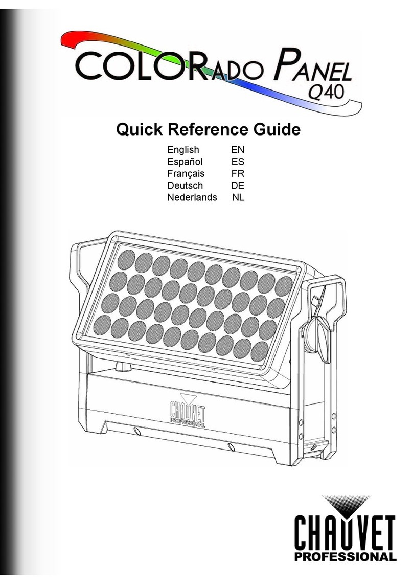 Chauvet COLORado Panel Q40 User manual