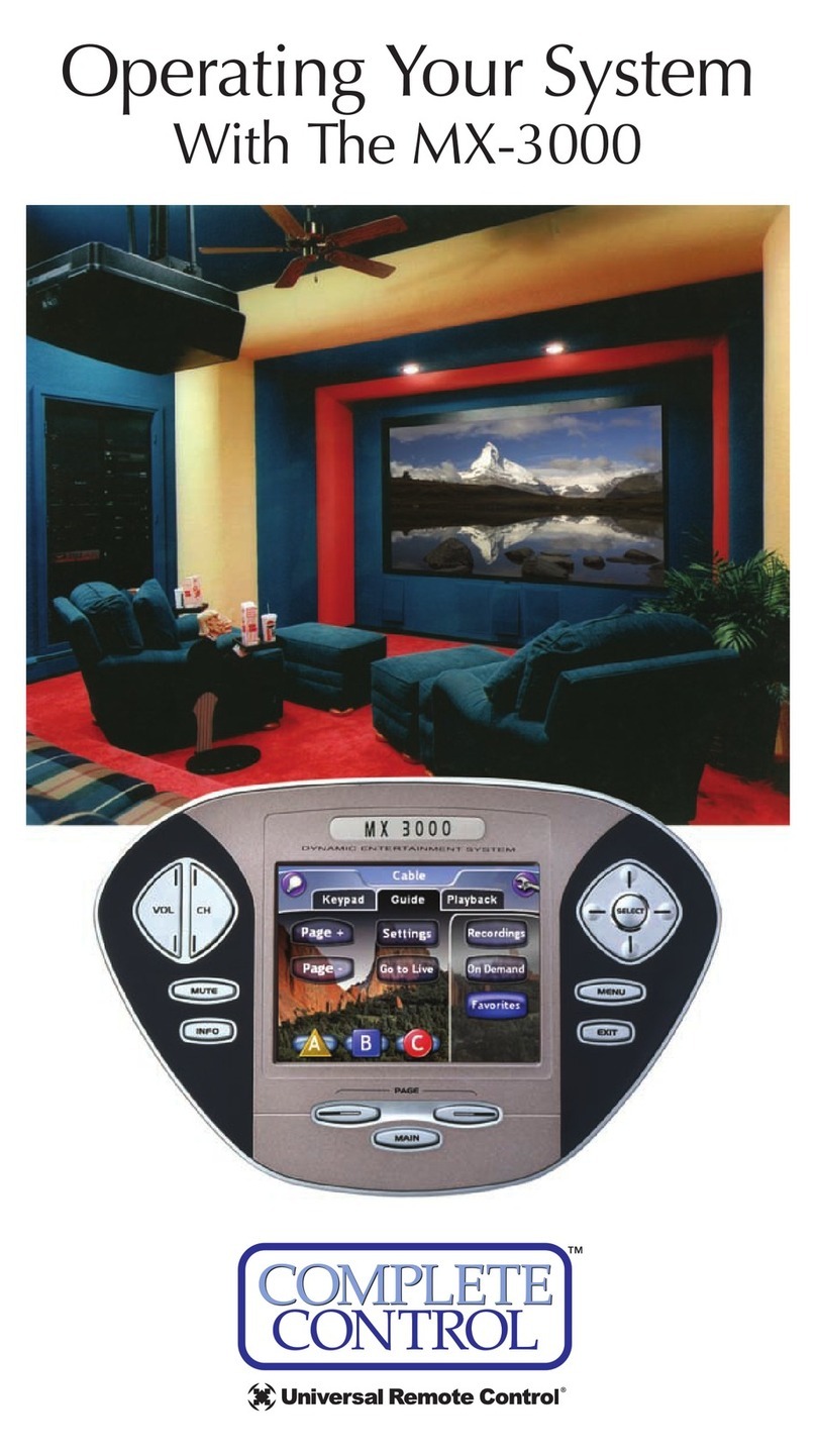 Complete Control MX-3000 User manual