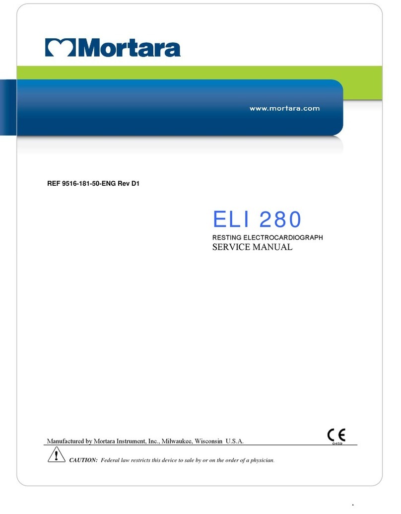 Mortara ELI 280 Service manual