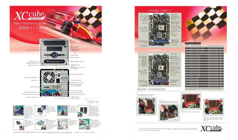 AOpen XC Cube Edition EX65-II Datasheet