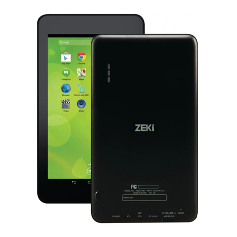 Zeki TBDG774B User manual