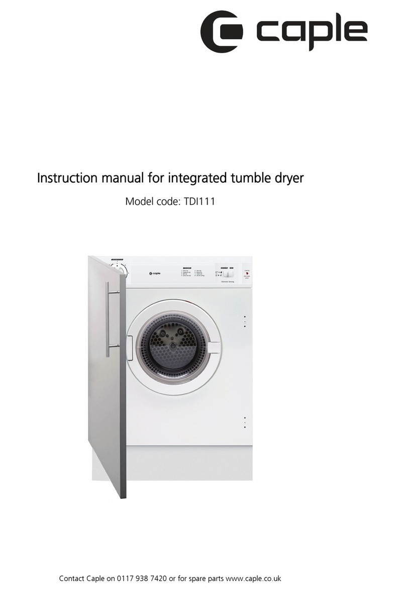 Caple TDI111 User manual