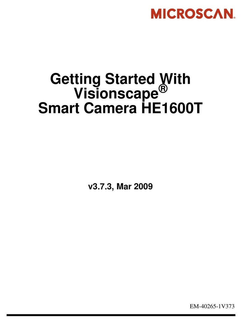 Microscan Visionscape HE1600T User manual Microscan Visionscape HE1600T User manual