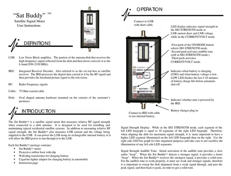 Applied Instruments Sat Buddy User instructions