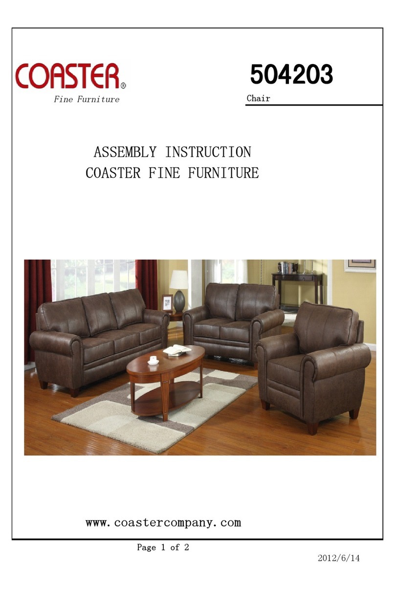 Coaster 504203 Assembly & instruction manual Coaster 504203 Assembly & instruction manual
