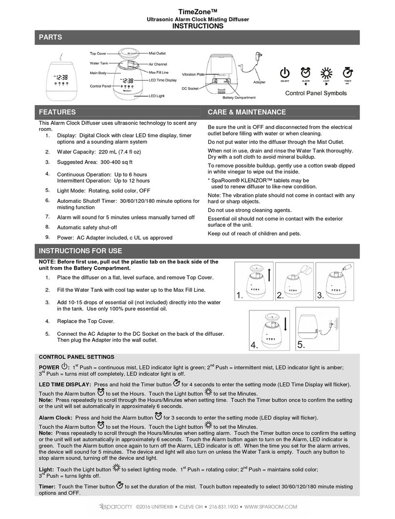 sparoom TimeZone Instructions for use