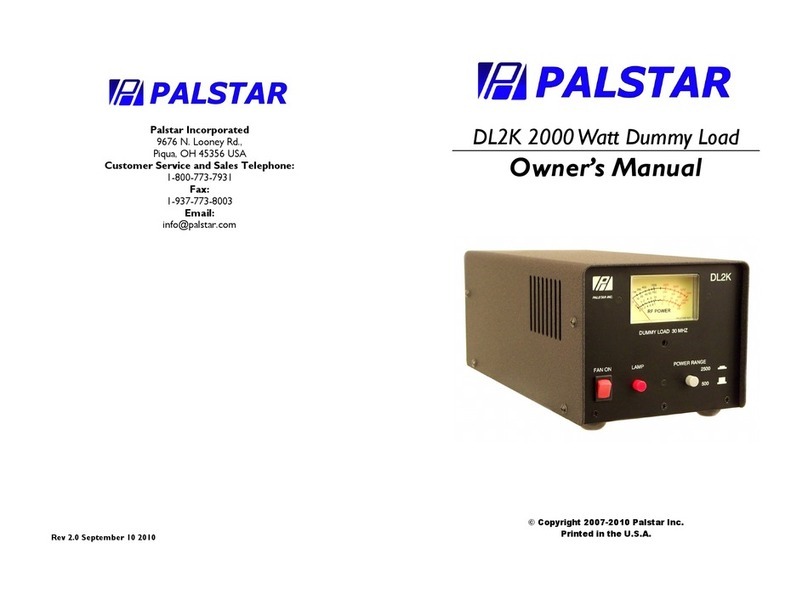 Palstar DL2K owner's manual