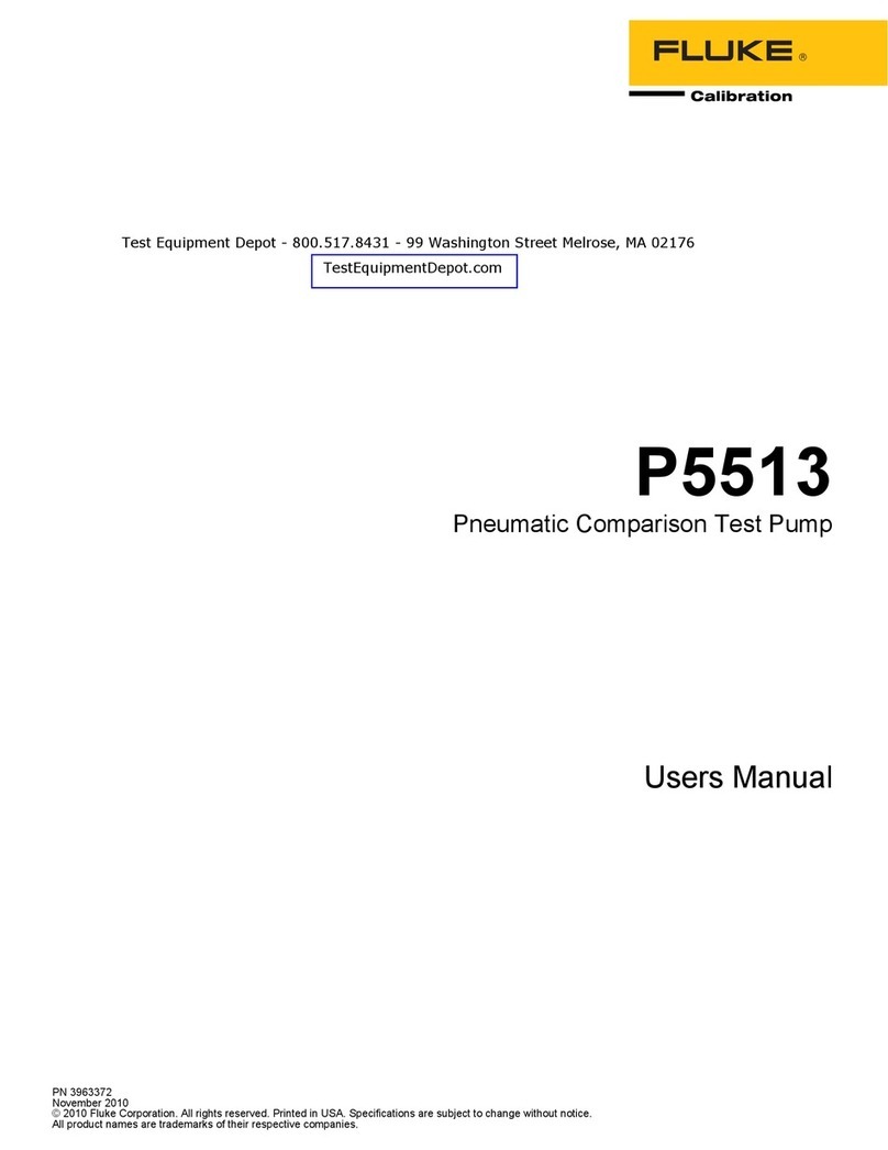 Fluke P5513 user manual