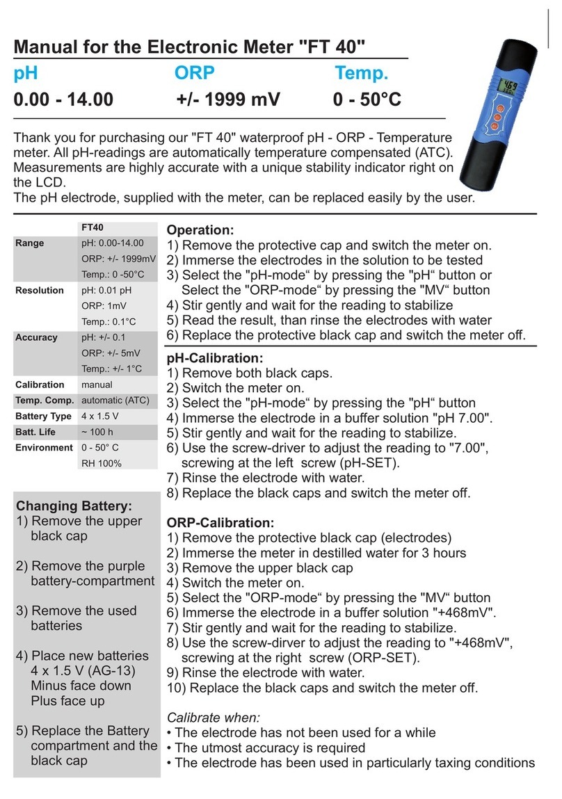 Water I.D. FT 40 manual