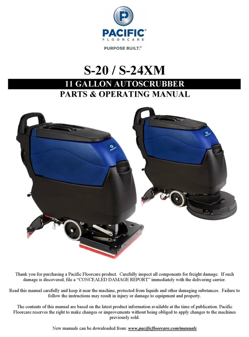 Pacific Floorcare S-24XM Parts & operating manual Pacific Floorcare S-24XM Parts & operating manual