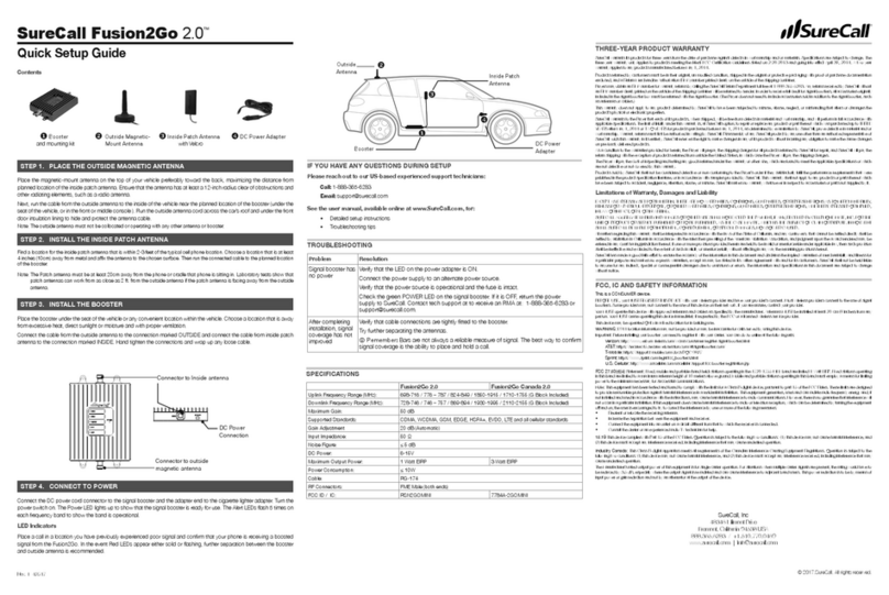 SureCall Fusion2Go 2.0 Quick setup guide