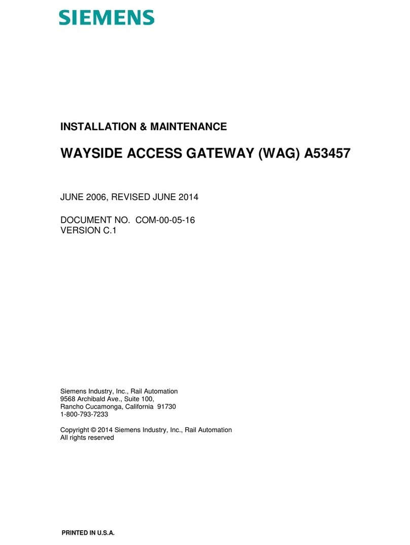 Siemens A53457 Maintenance and service guide