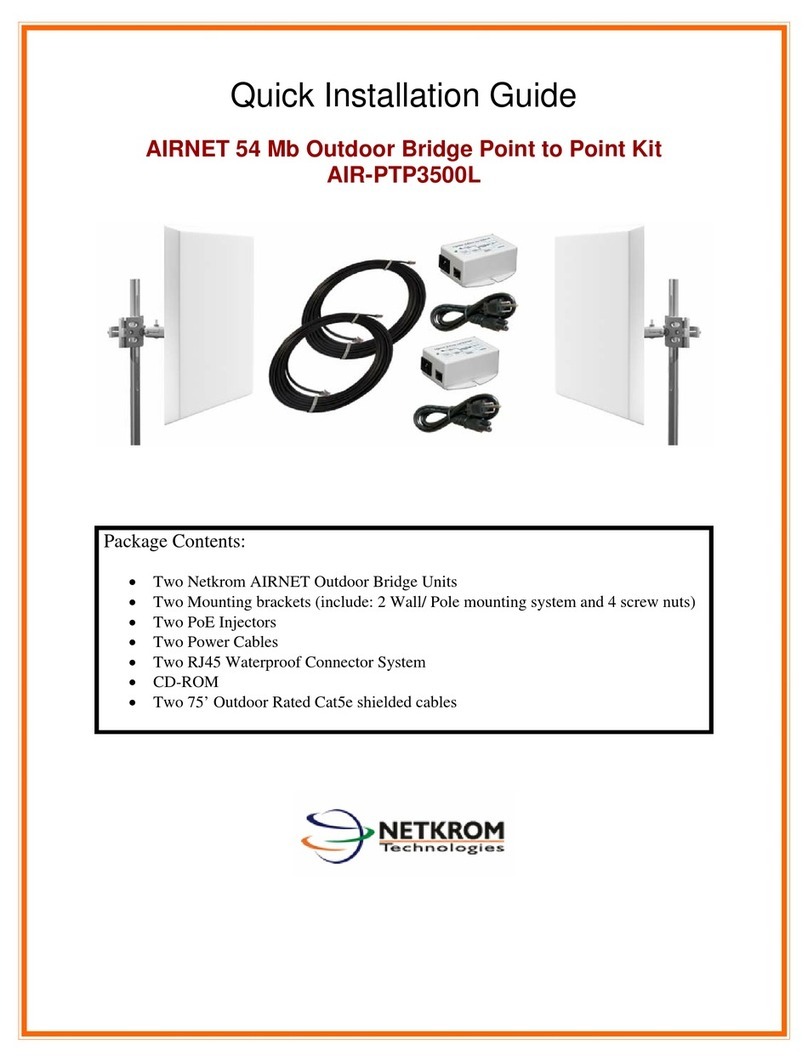 Netkrom AIR-PTP3500L Quick installation guide