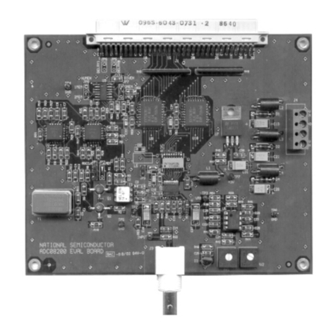 National Semiconductor ADC08200 instruction manual