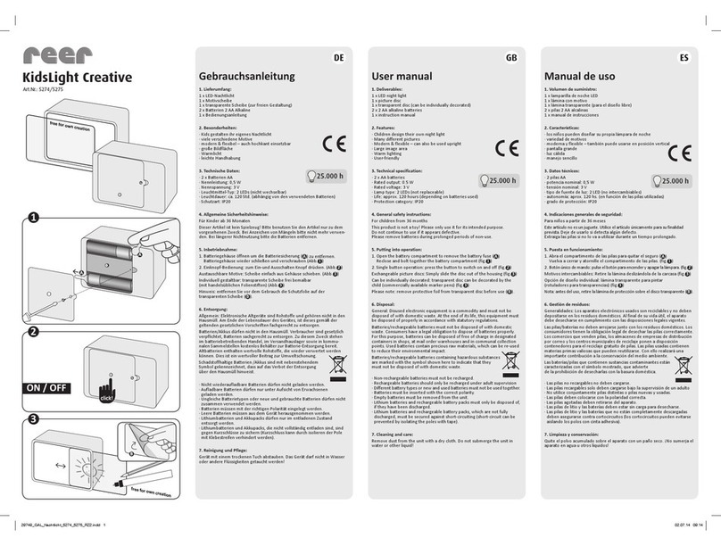 Reer KidsLight Creative  5274 user manual