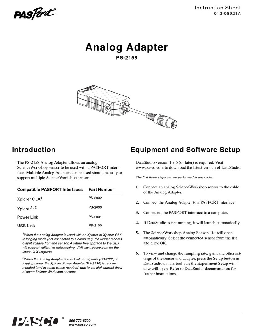 Pasport PS-2158 instruction sheet