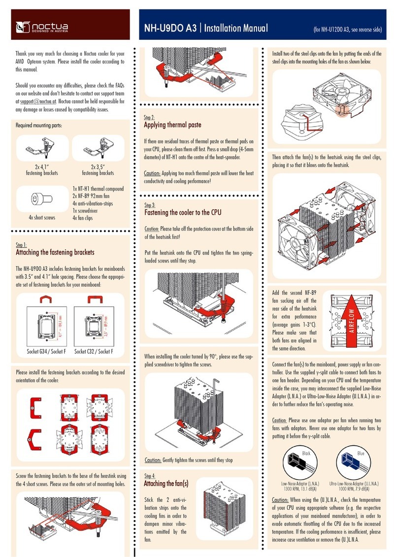 Noctua NH-U9DO A3 User manual