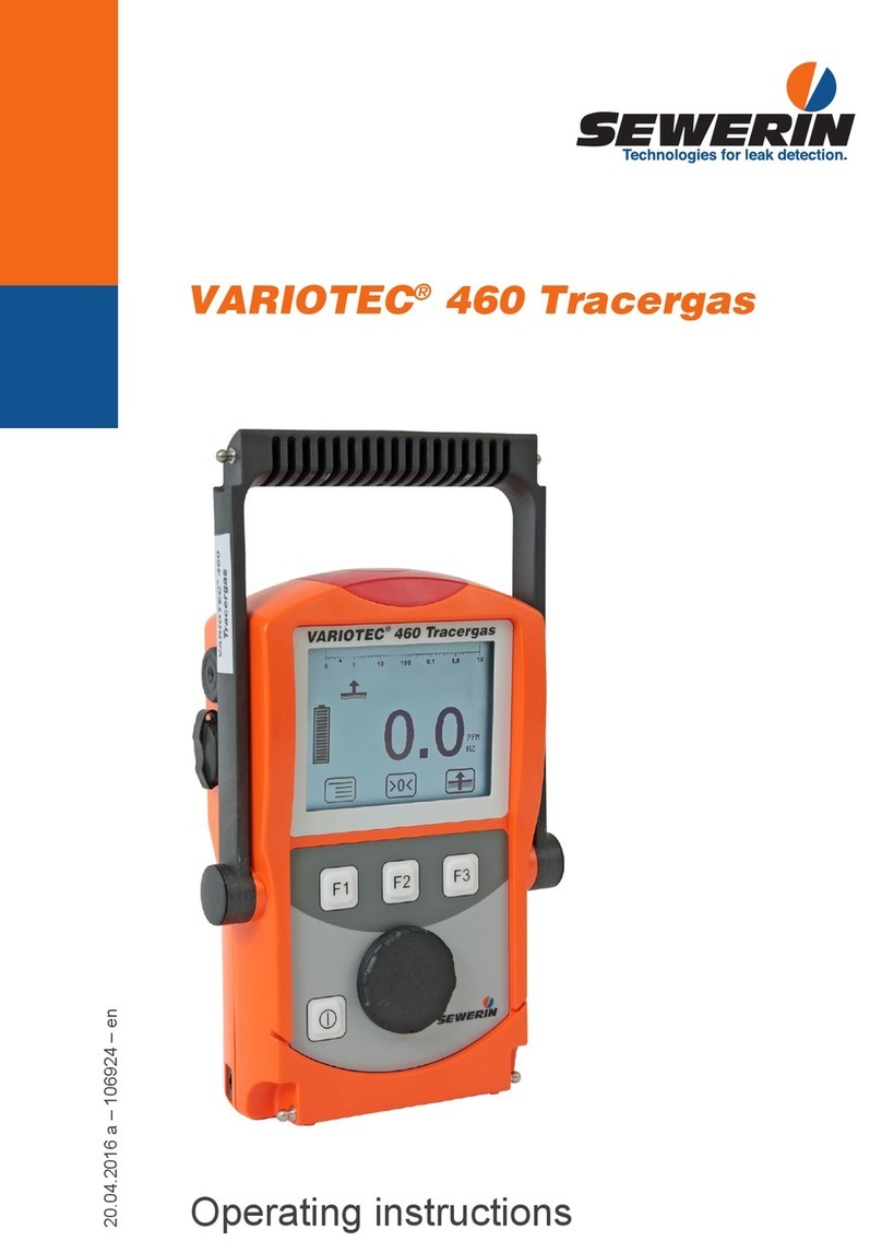 sewerin VARIOTEC 460 Tracergas User manual