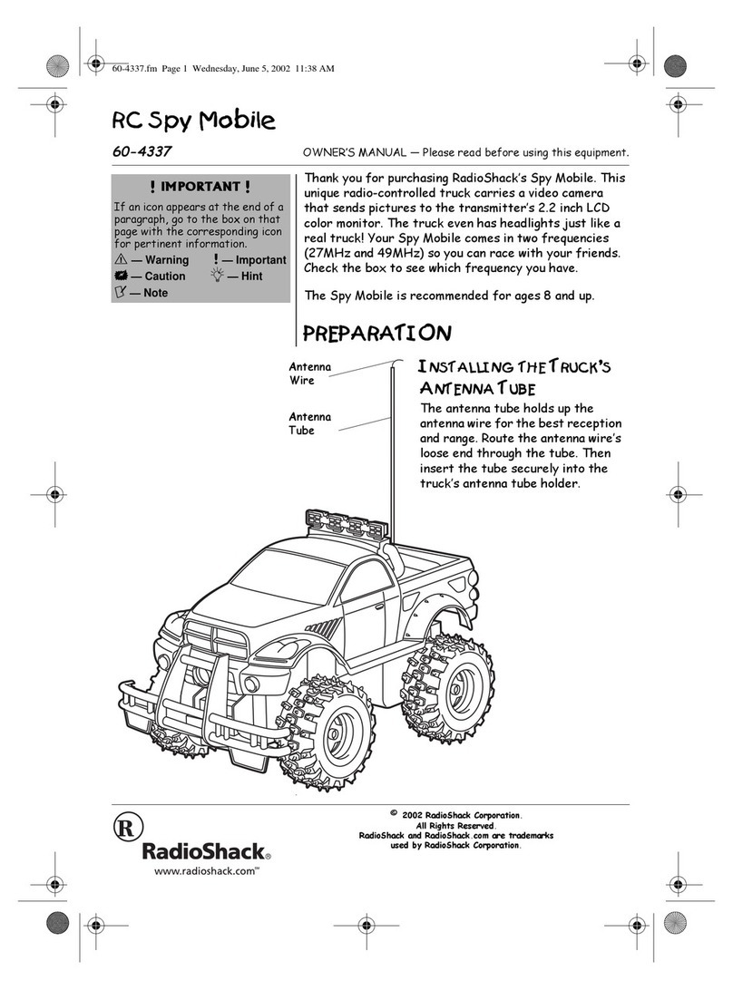 Radio Shack RC SPY MOBILE owner's manual