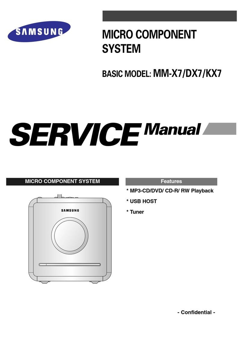 Samsung MM-X7 Service manual