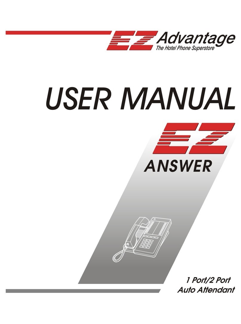 EZ ADVANTAGE EZ ANSWER User manual