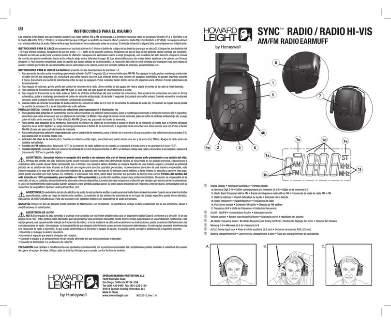 Howard Leight SYNC RADIO manual