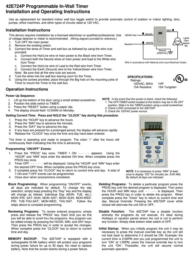 Tamarack Technologies 42E724P Installation and operating instructions Tamarack Technologies 42E724P Installation and operating instructions