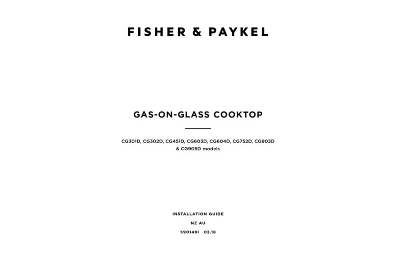 Fisher & Paykel CG301D installation guide