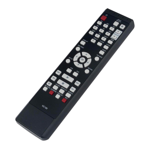 FUNAI NC180 Remote guide