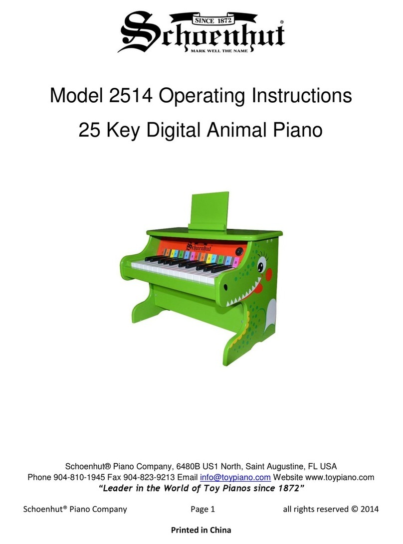 Schoenhut 2514 operating instructions