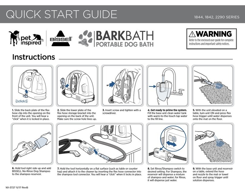 Bissell BARKBATH 1844 SERIES User manual