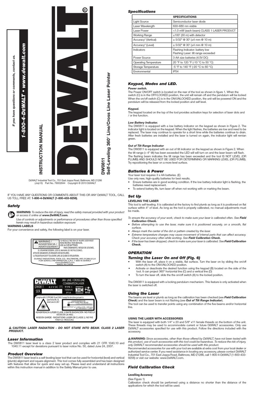 DeWalt DW0811 instruction manual