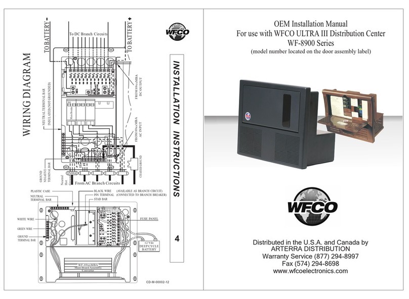 WFCO WF-89XX installation manual