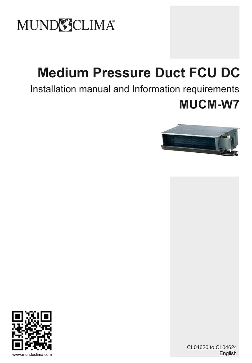 mundoclima MUCM-15-W7 User manual