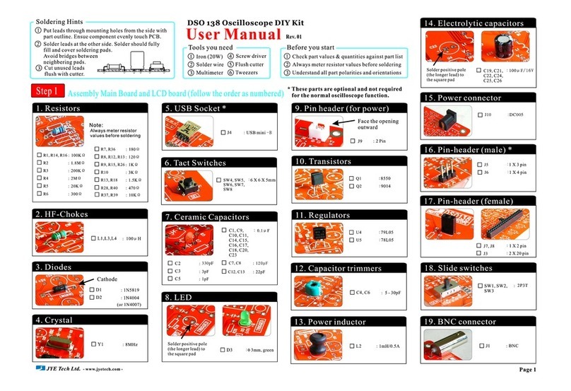 JYE Tech DSO 138 User manual