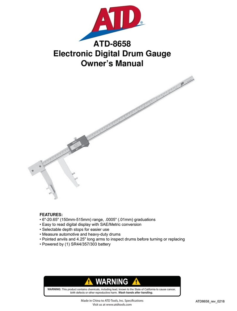 ATD Tools 8658 owner's manual ATD Tools 8658 owner's manual