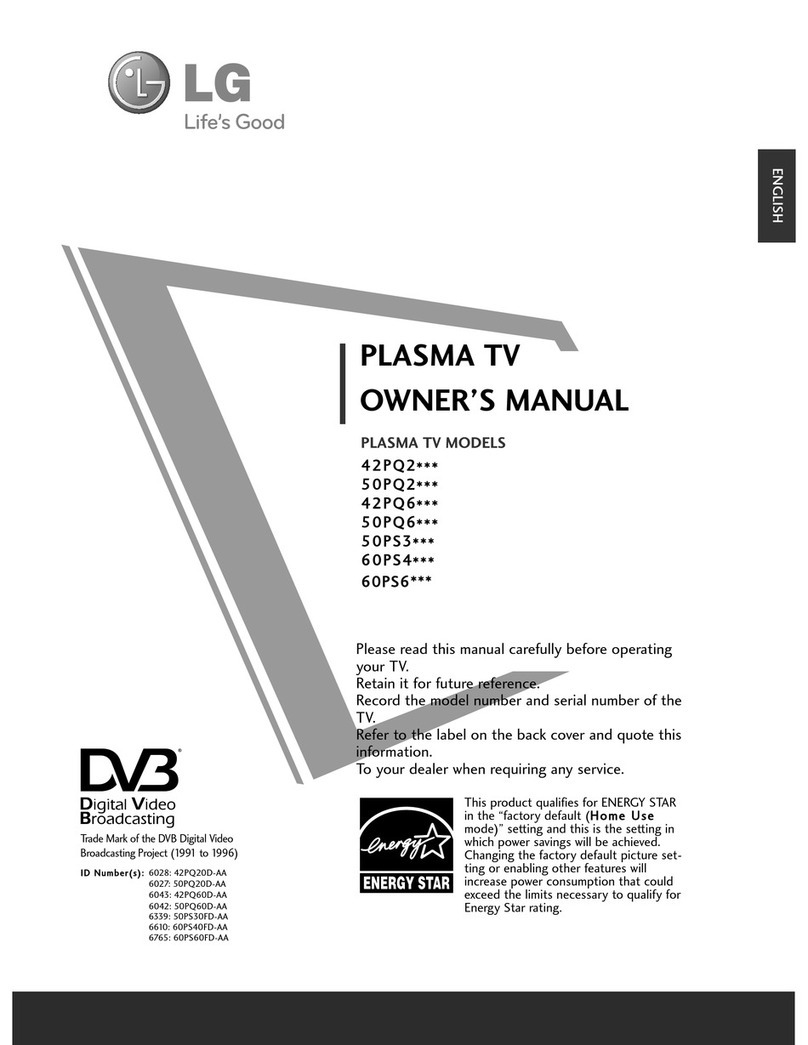 LG 42PQ20D-AA User manual