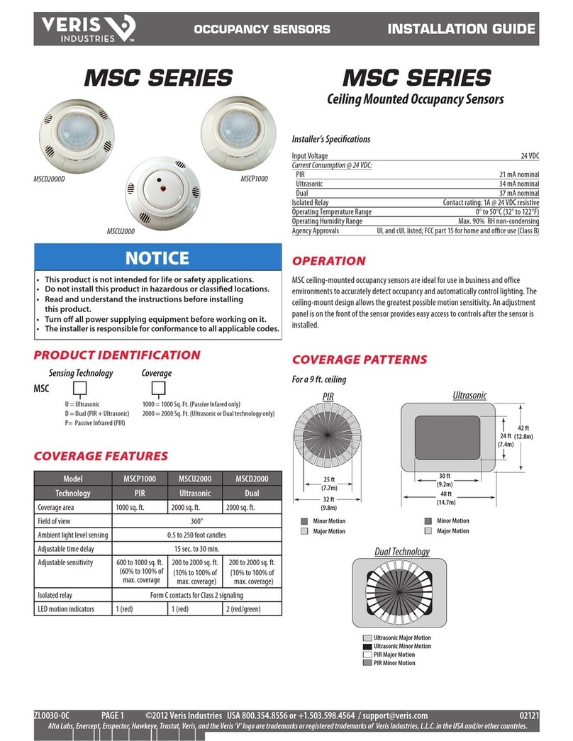 Veris MSCD2000D User manual