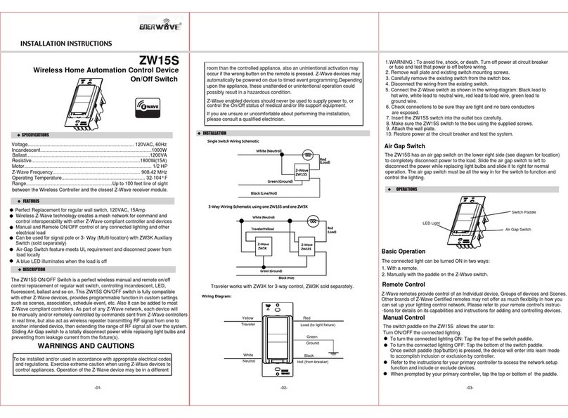 Enerwave ZW15S installation instructions