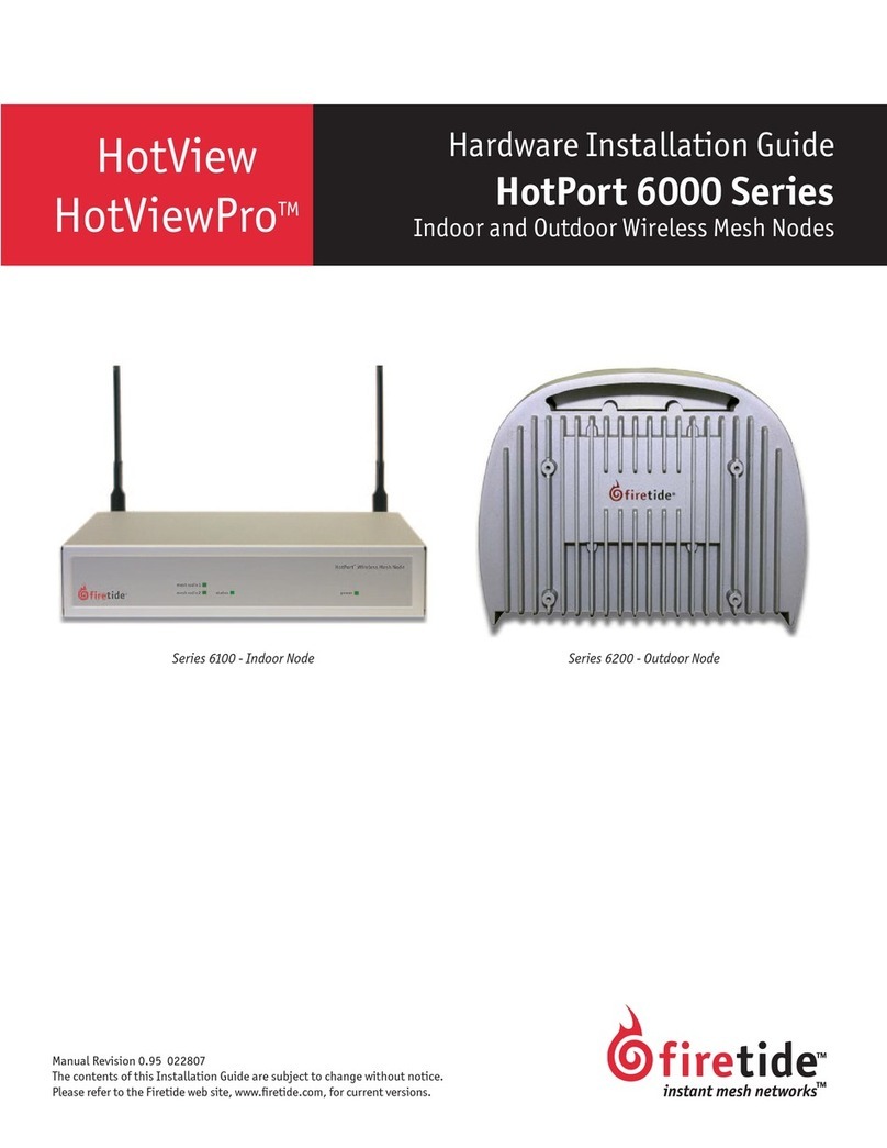 Firetide HotPort 6101 Hardware installation guide