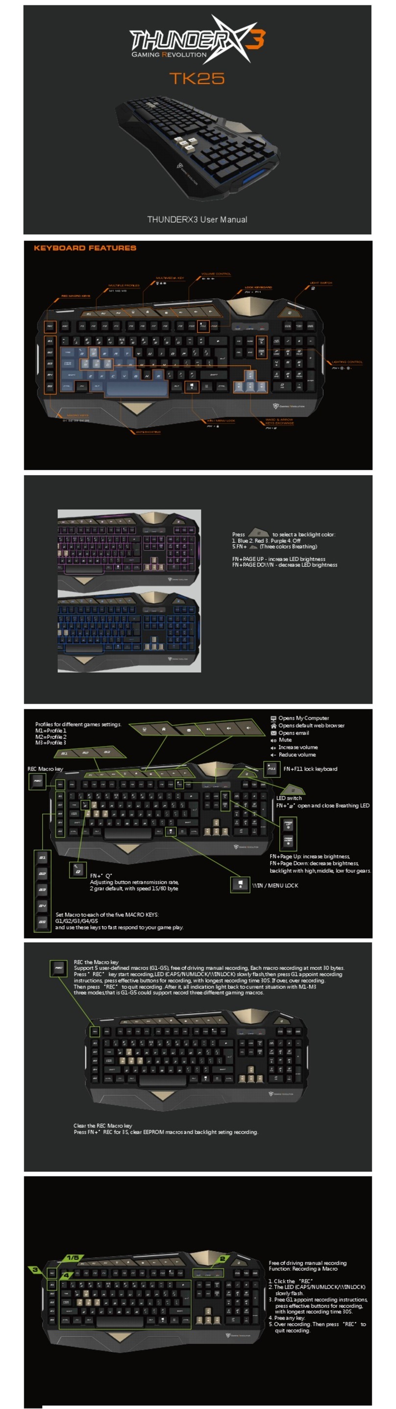 ThunderX3 TK25 user manual