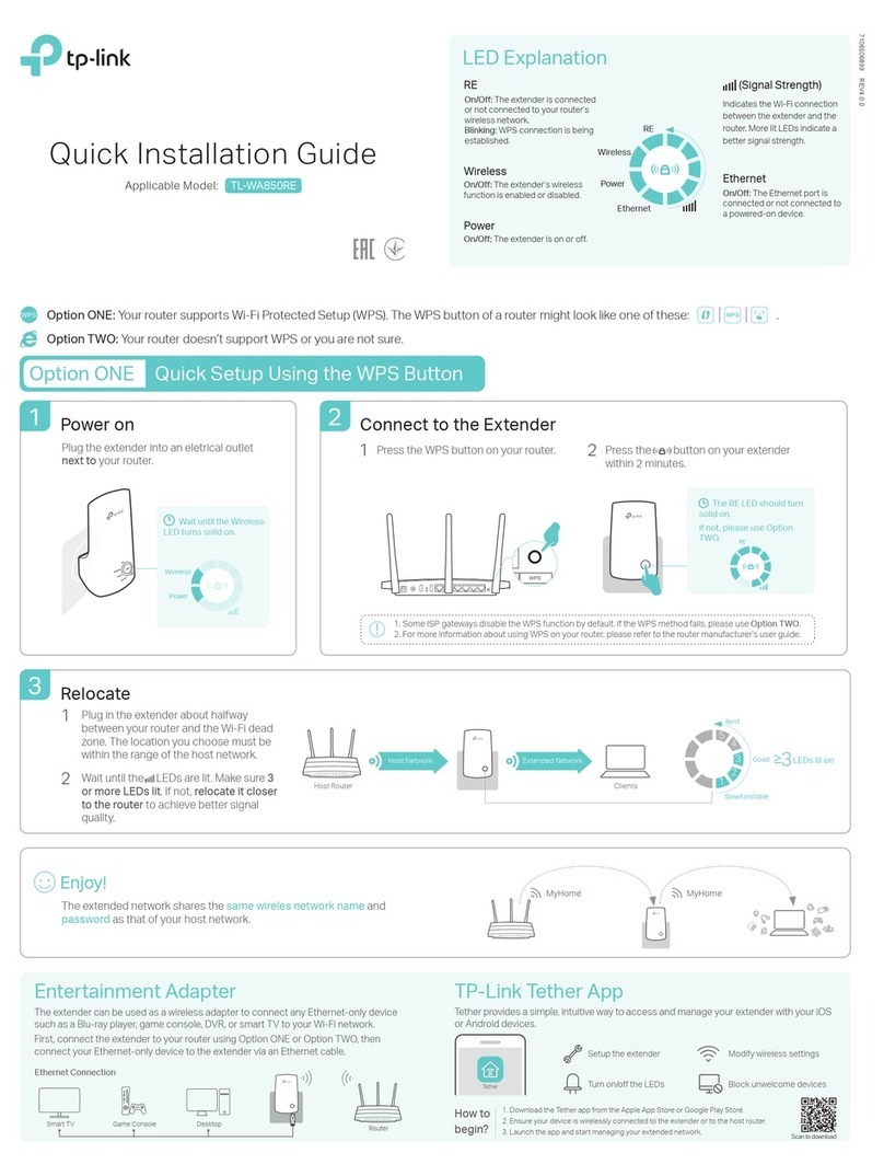 TP-Link TL-WA850RE User manual