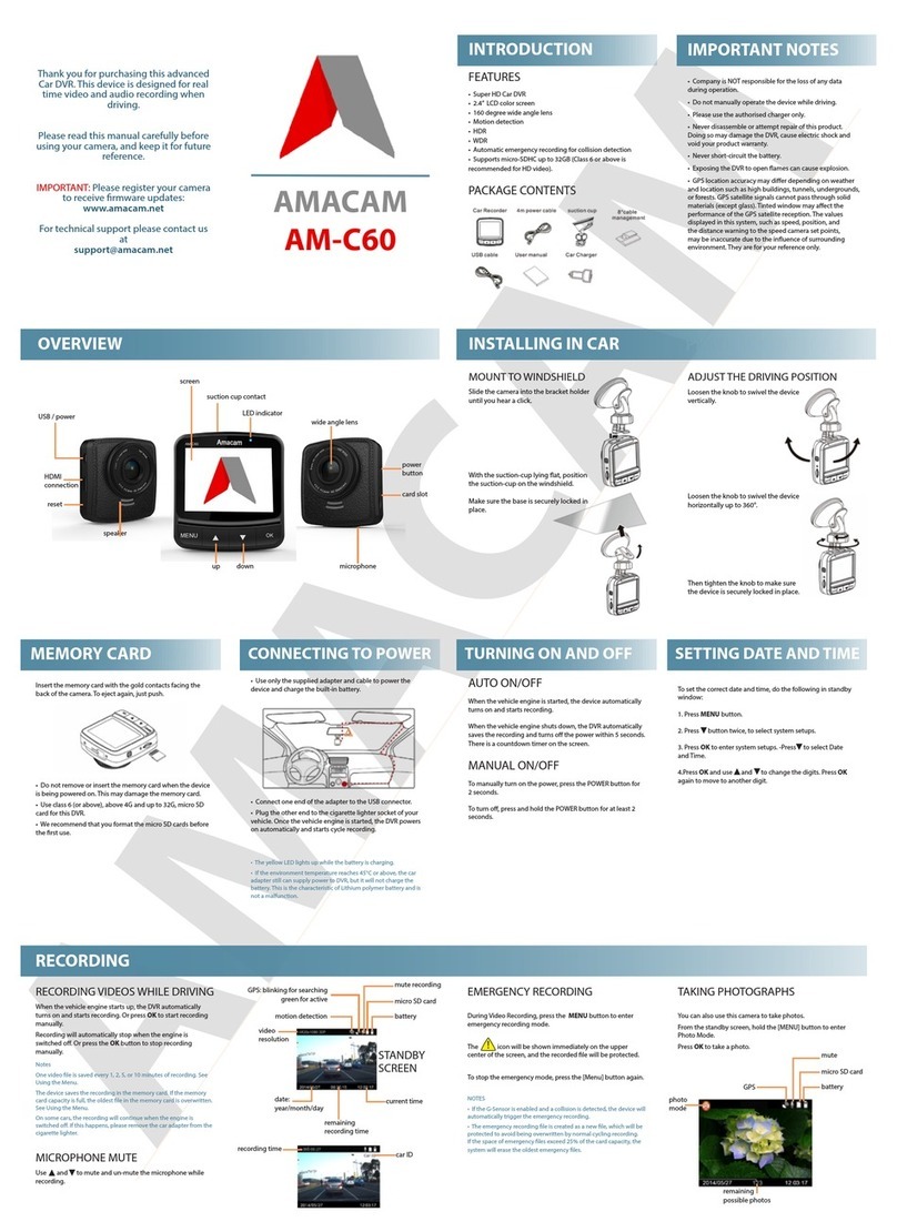 Amacam AM-C60 manual