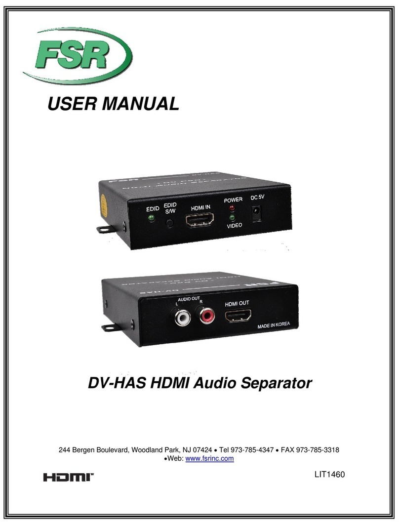 FSR INC. DV-HAS user manual