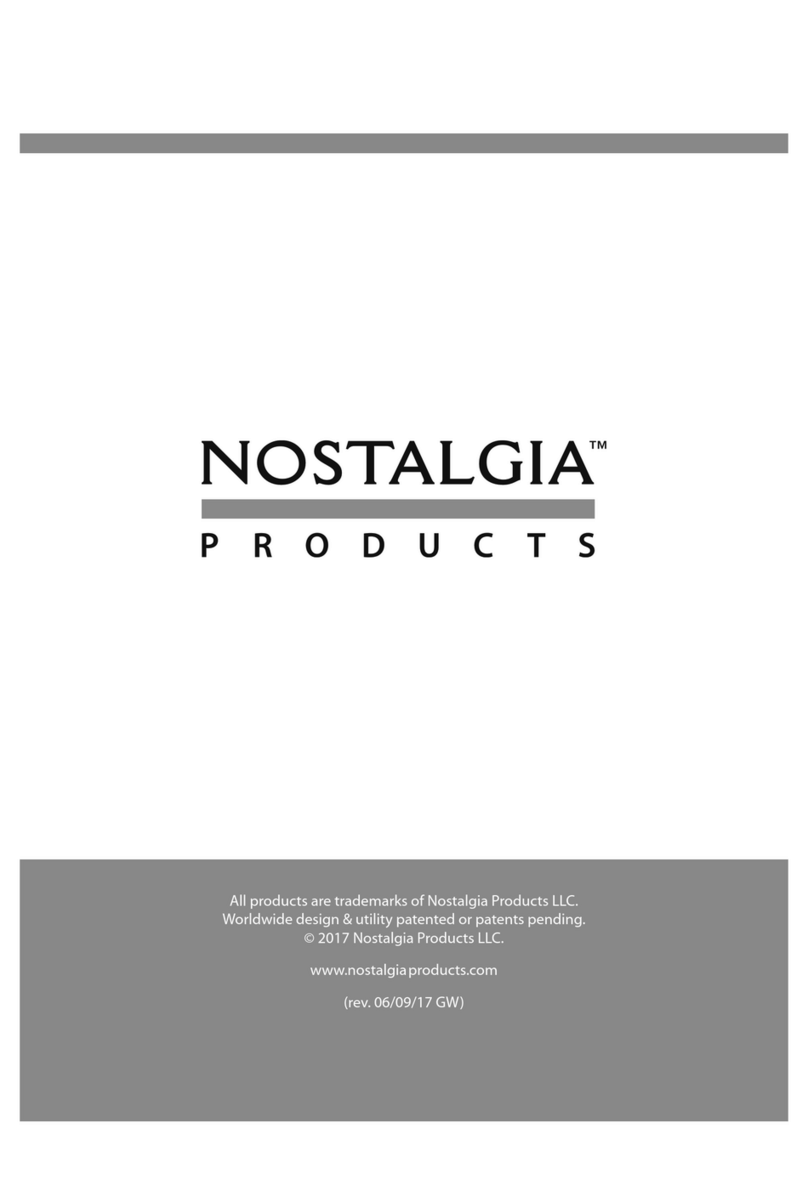 Nostalgia FCK800 User manual