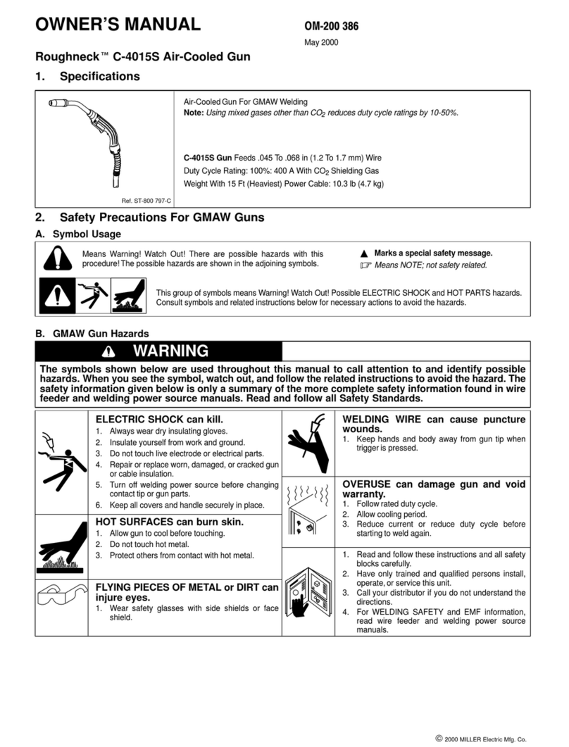 Miller Roughneck C-4015S owner's manual